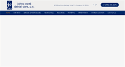 Desktop Screenshot of johnscreekdental.com