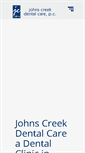 Mobile Screenshot of johnscreekdental.com