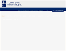 Tablet Screenshot of johnscreekdental.com